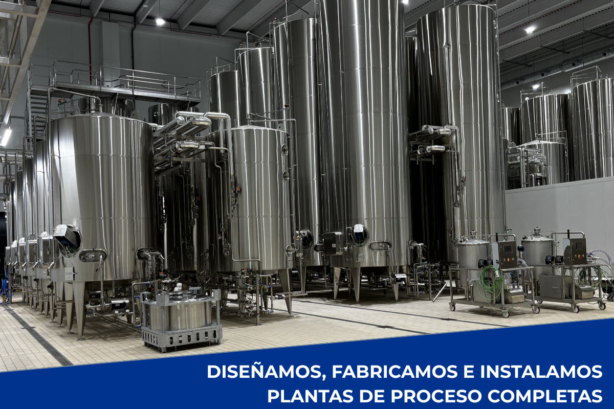 Diseño, fabricación e instalación de plantas de proceso completas para la industria alimentaria