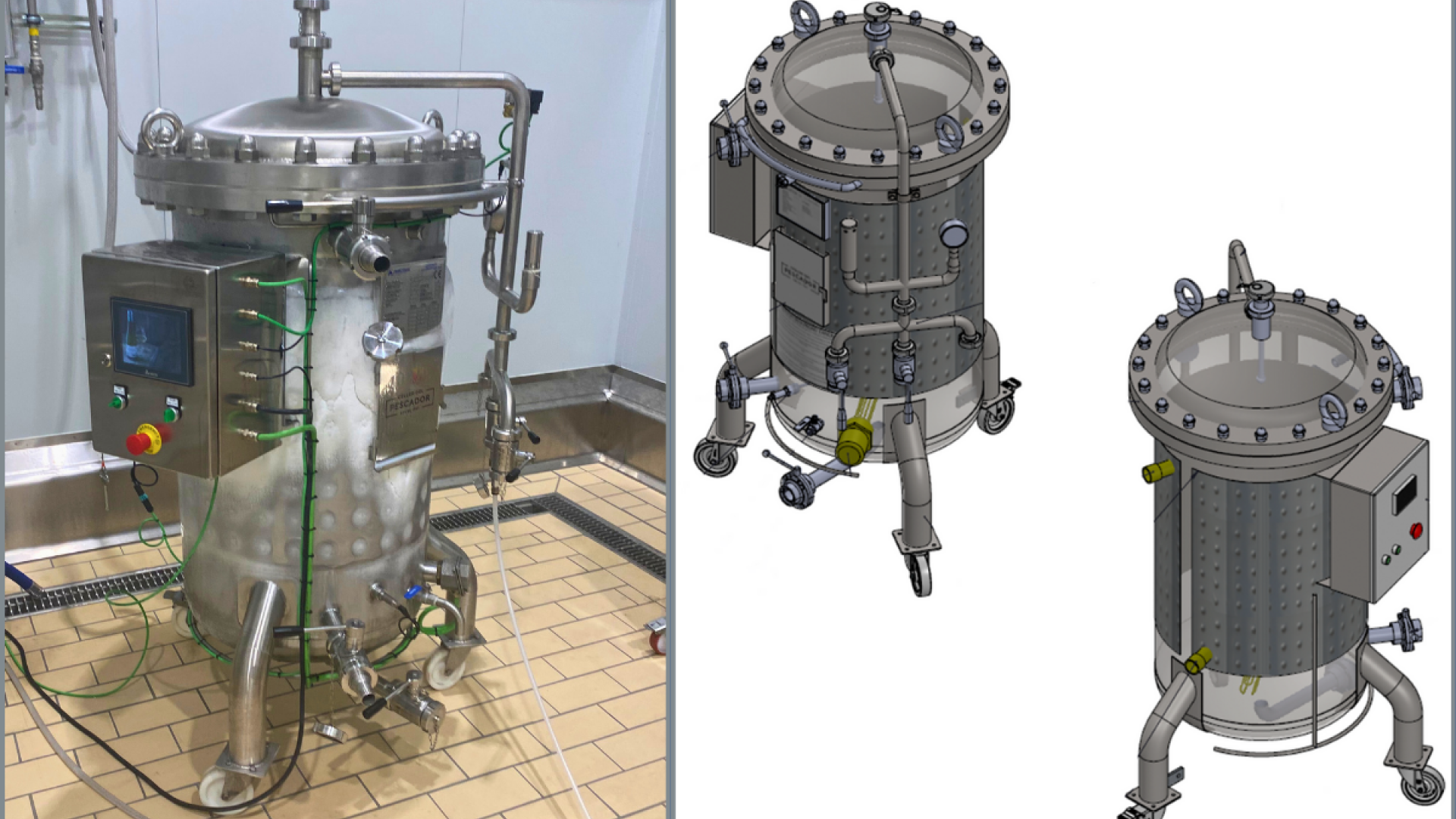 Pressure vessels for testing: customised engineering for the oenological sector, among others.